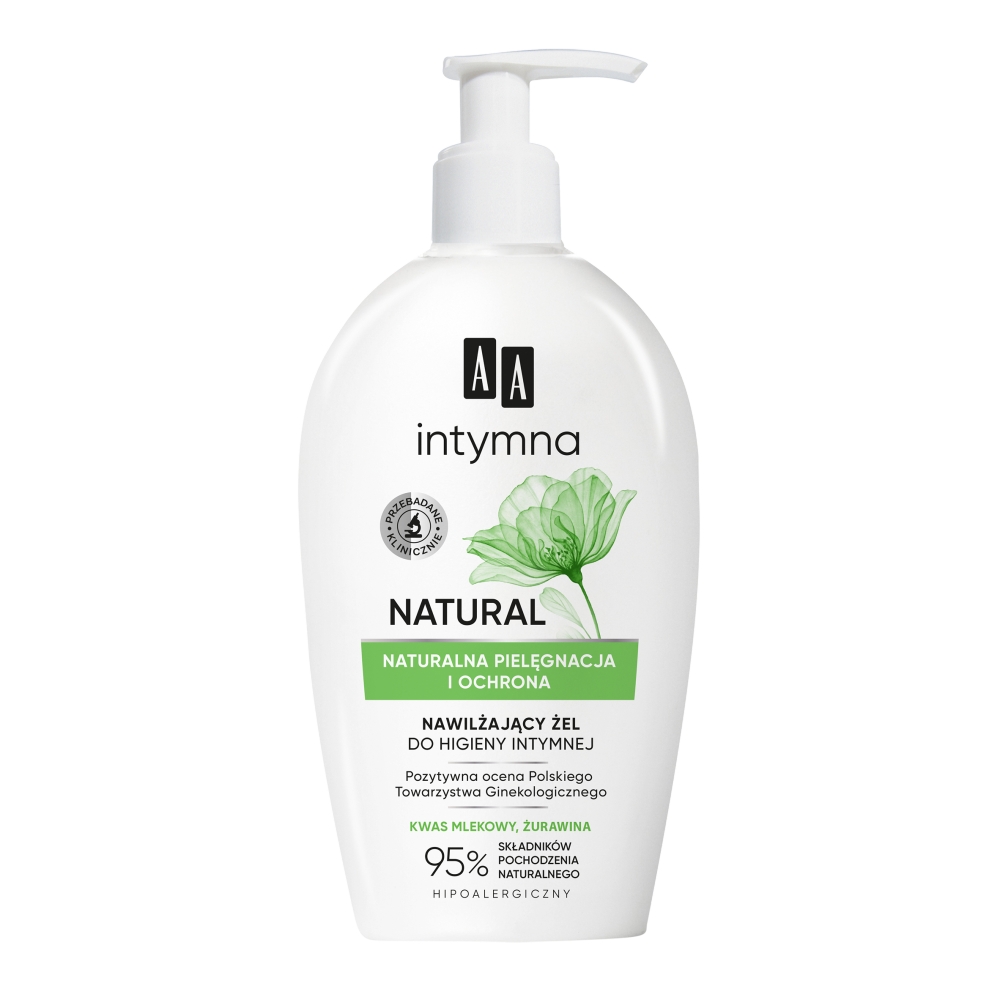 Intimate Protection & Care NATURAL 95% Hydratačný Gél Na Intímnu Hygienu 300ml