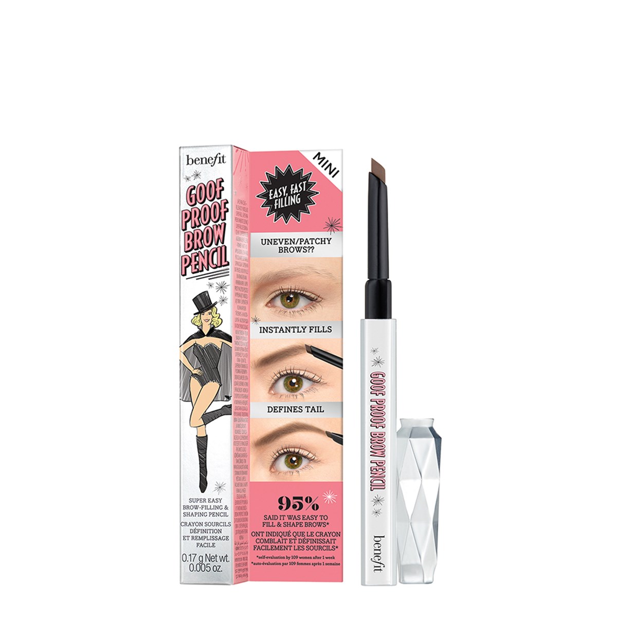 Goof Proof Brow Pencil Mini Ceruzka Na Obočie 3 Warm Light Brown 0,17 G