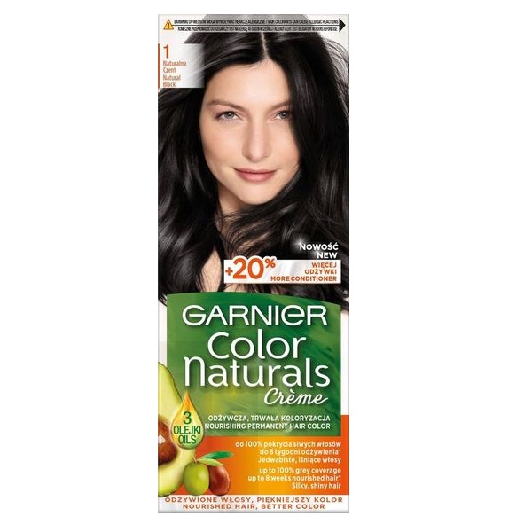 Color Naturals Creme Farba Na Vlasy 1 ČIerna 1 ml