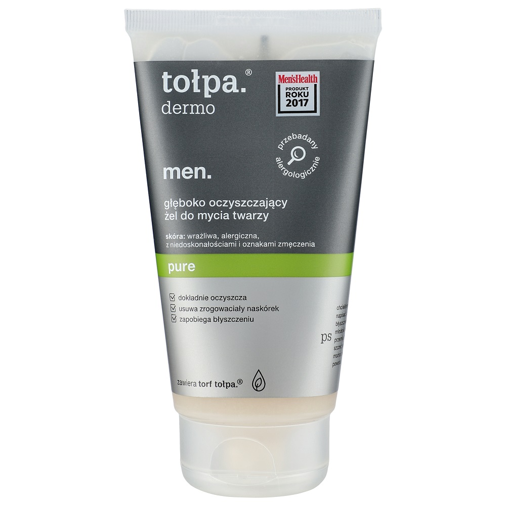 Tolpa, Dermo Men Pure Hĺbkovo čIstiaci Gél Na Tvár 150ml