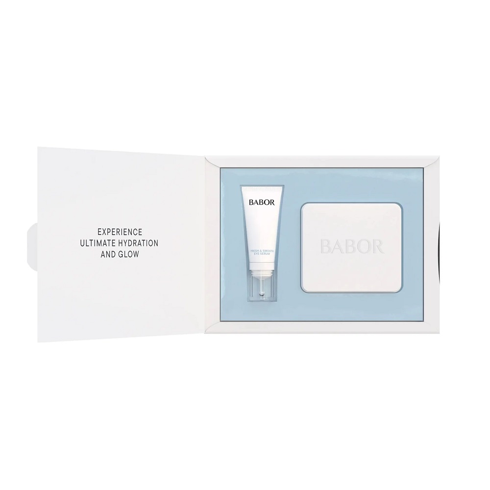Babor Skinovage Moisture Sada Instant Fresh Smooth Eye Serum + Patches: Očné Sérum + Opakovane Použiteľné Silikónové Náplasti . Oční Séra