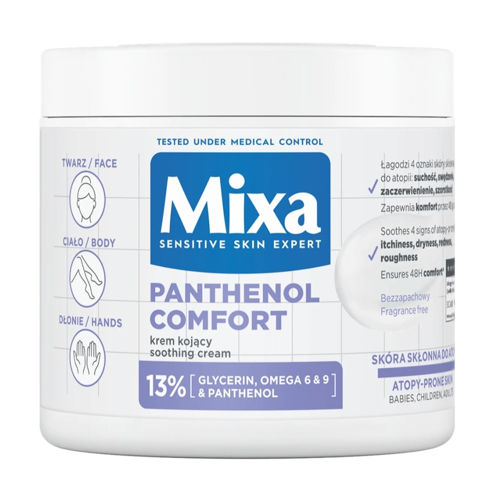 Panthenol Comfort+ Upokojujúci Ochranný Krém Na Tvár, Ruky A Telo 400 Ml