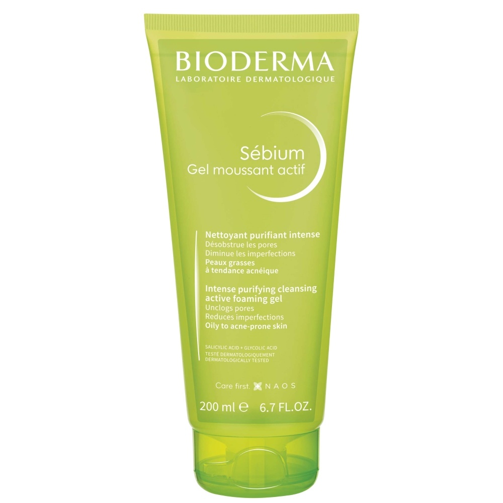 Sebium Gel Moussant Actif Aktívny čIstiaci Gél Na Mastnú A Aknóznu Pleť 200ml
