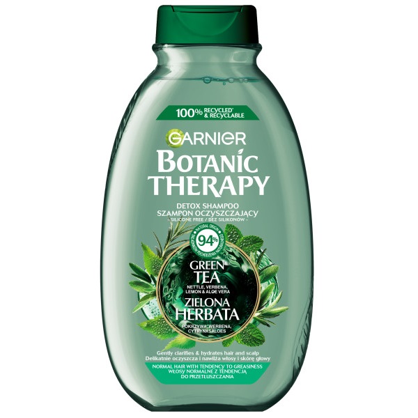 Botanic Therapy Green Tea Eucalyptus & Citrus ČIstiaci A Osviežujúci šAmpón 400 Ml