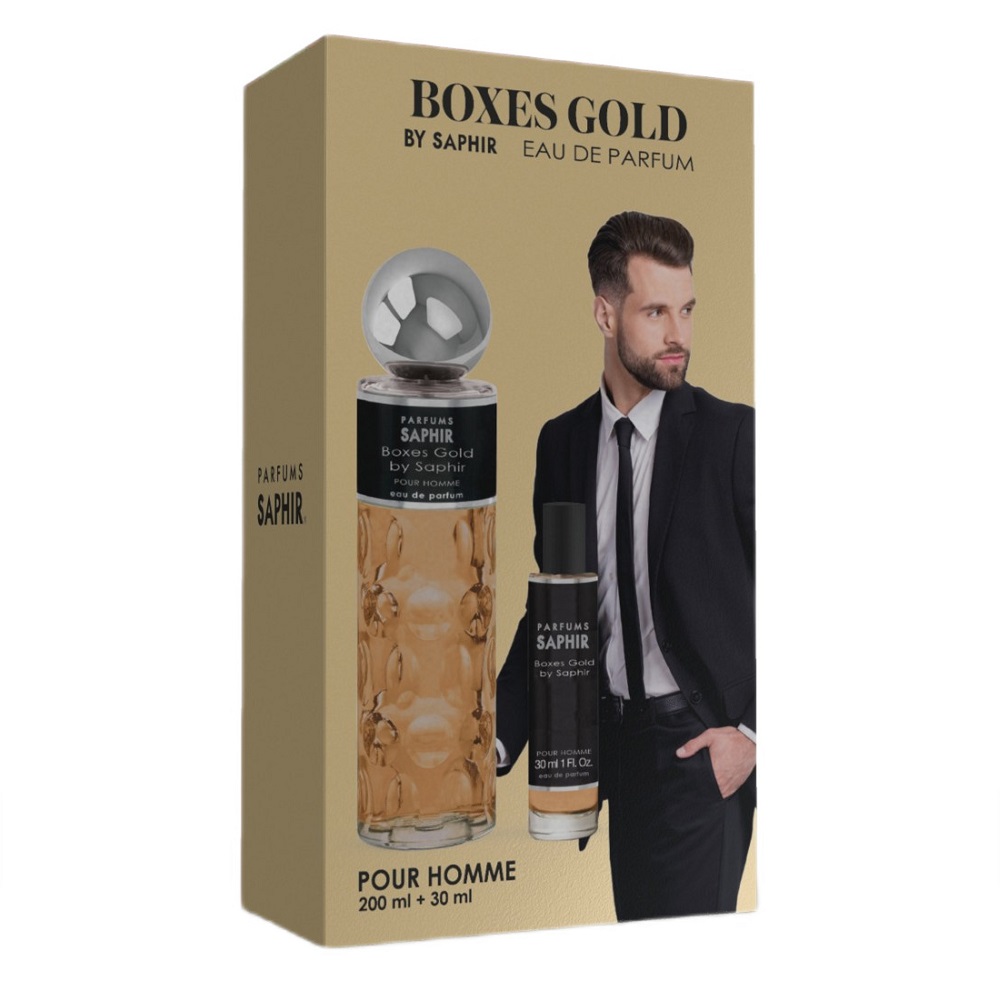Boxes Gold Pour Homme Sada: 200 Ml Parfémovej Vody V Spreji + 30 Ml Parfémovej Vody V S…