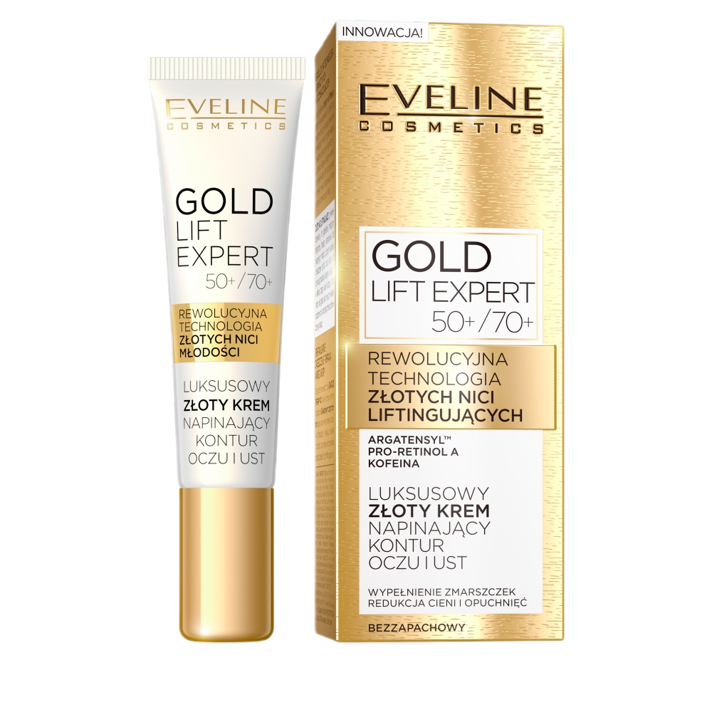 Gold Lift Expert Luxusný Zlatý Krém Na Spevnenie Kontúr Očí A Pier 50+/70+ 15 Ml