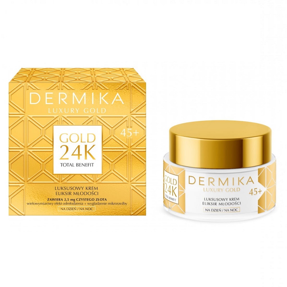 Luxury Gold 24K Total Benefit Luxusný Elixír Mladosti Krém 45+ 50ml