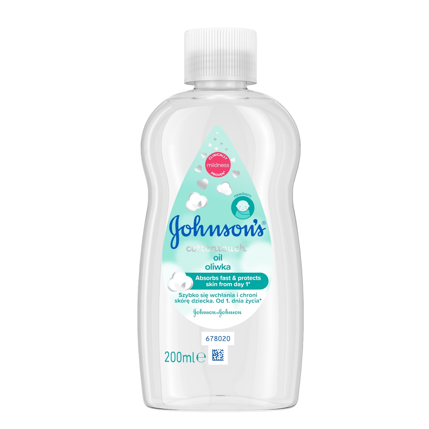 Johnson's Baby Cotton Touch Detský Olej Od 1. Dňa 200 Ml