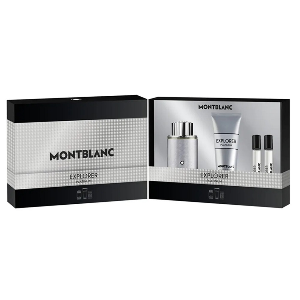 Explorer Platinum Sada: Parfémovaná Voda V Spreji 100 Ml + Sprchový Gél 100 Ml + Miniatúra Parfémovanej Vody 2 × 7,5 Ml