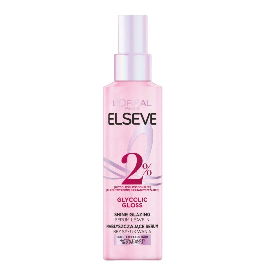 Elseve Glycolic Gloss Sérum Na Lesk Bez Oplachovania Pre Matné Vlasy 150 Ml
