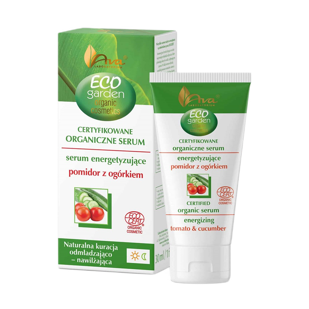 Ava Laboratory, Eco Garden Certifikované Organické Omladzujúce Sérum Z Paradajok A Uhoriek 35+ 30ml