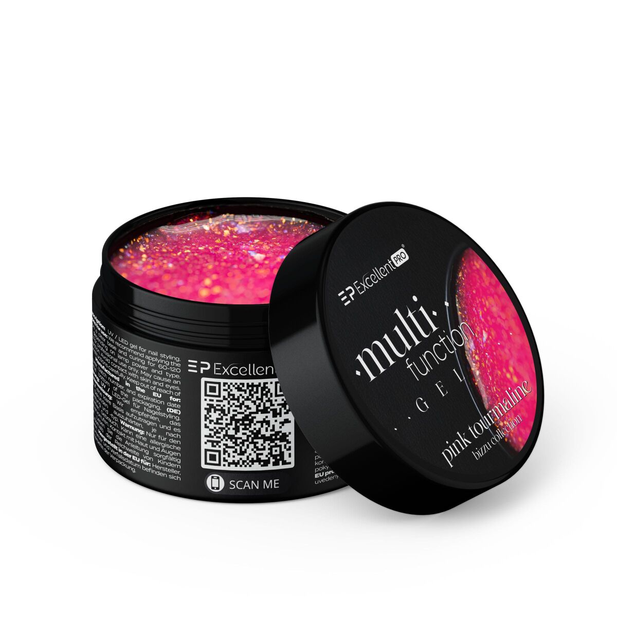 Multifunction Gel Pink Tourmaline 15g Multifunkčný Gél Na Budovanie Nechtov Pink Tourma…
