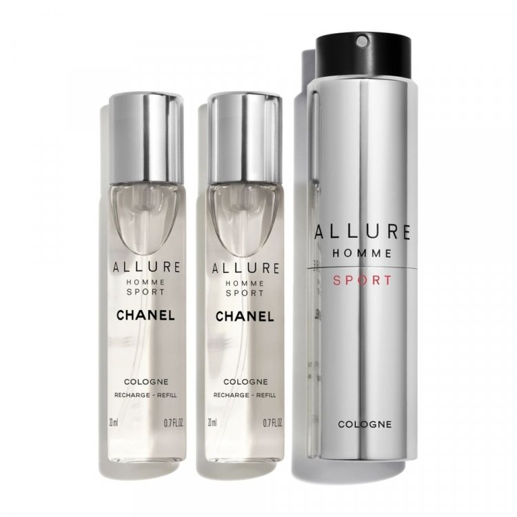 Allure Homme Sport Cologne Sada Kolínskych Sprejov + 3x20ml Náplň