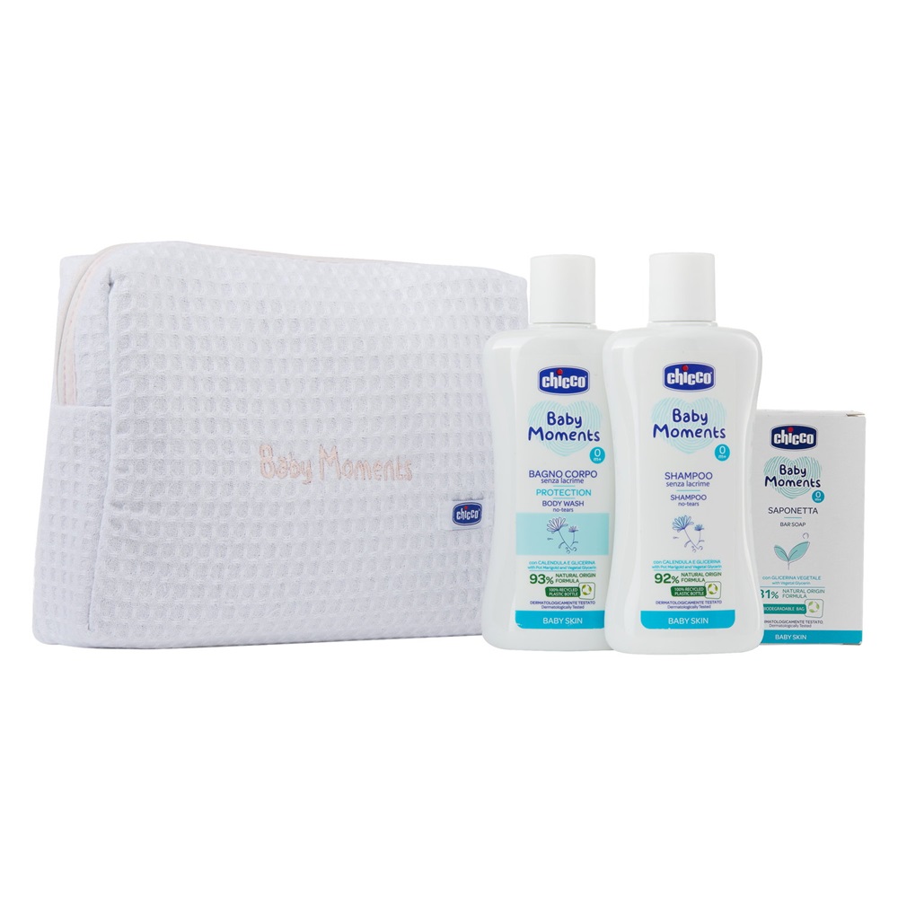 Sada Baby Moments Mlieko Do Kúpeľa 200ml + šAmpón 200ml + Jemné Mydlo 100g
