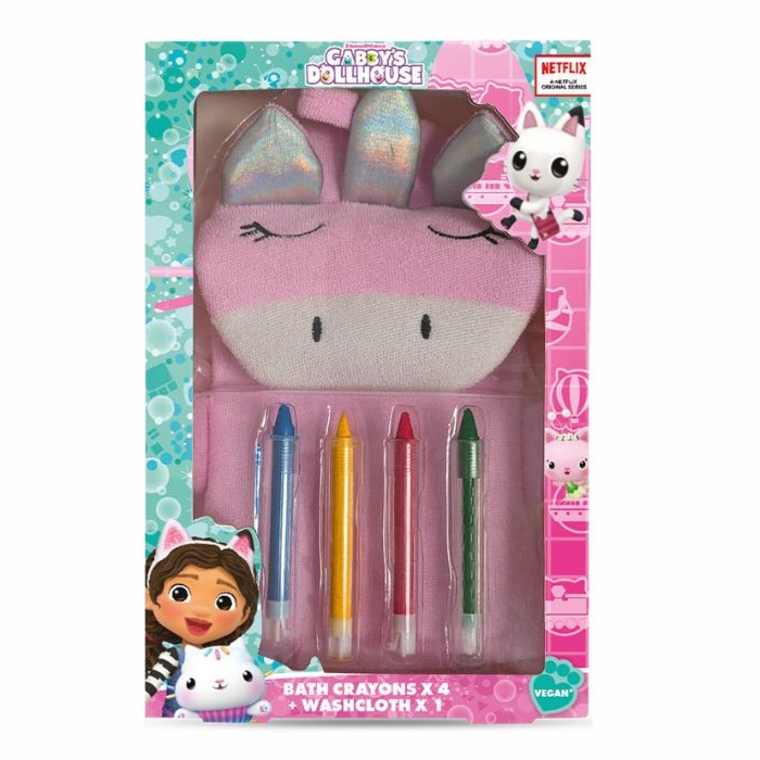 Bath Set Sada 4 Kúpeľných Pasteliek + Ružová Umývacia Utierka