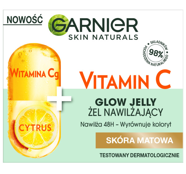 Skin Naturals Vitamin C Glow Jelly Hydratačný Gél Na Tvár Vitamin Cg + Citrus 50ml