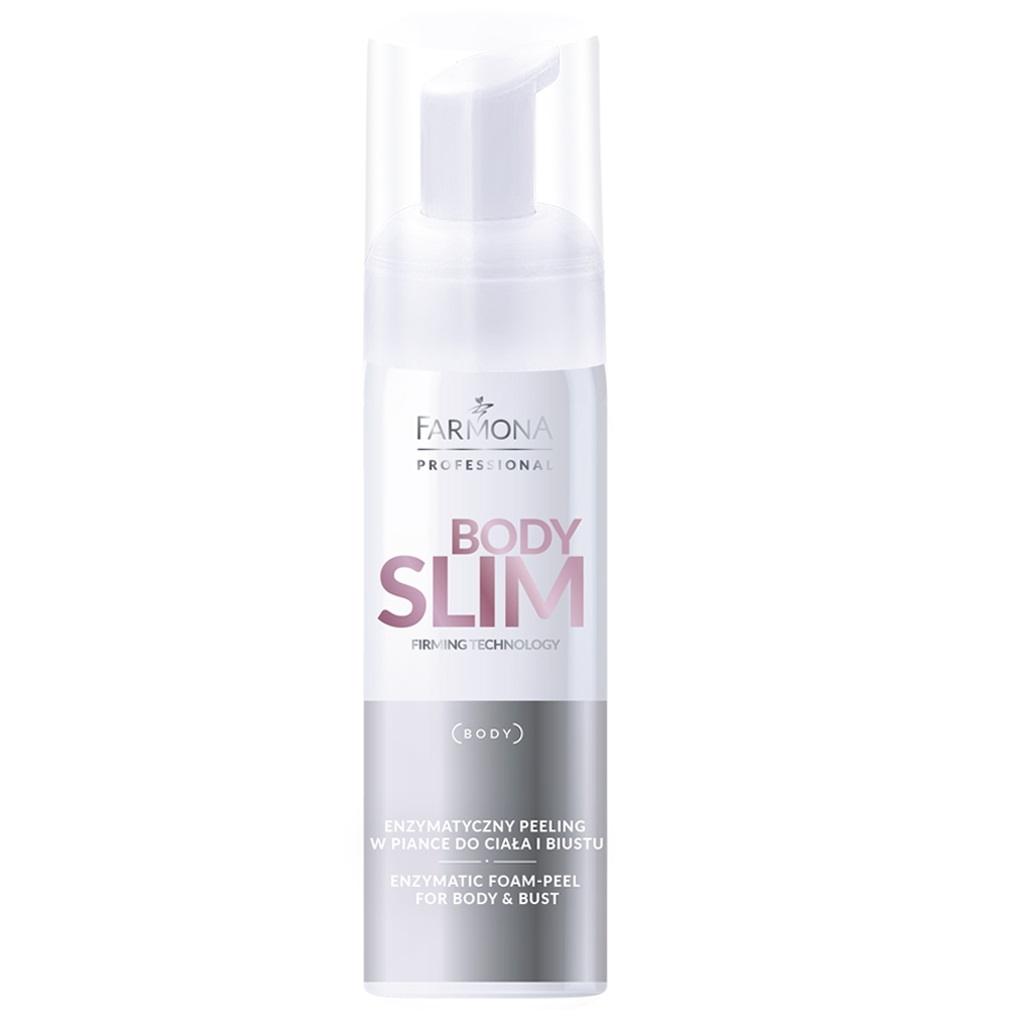 Body Slim Enzymatický Penový Peeling Na Telo A Poprsie 200 Ml