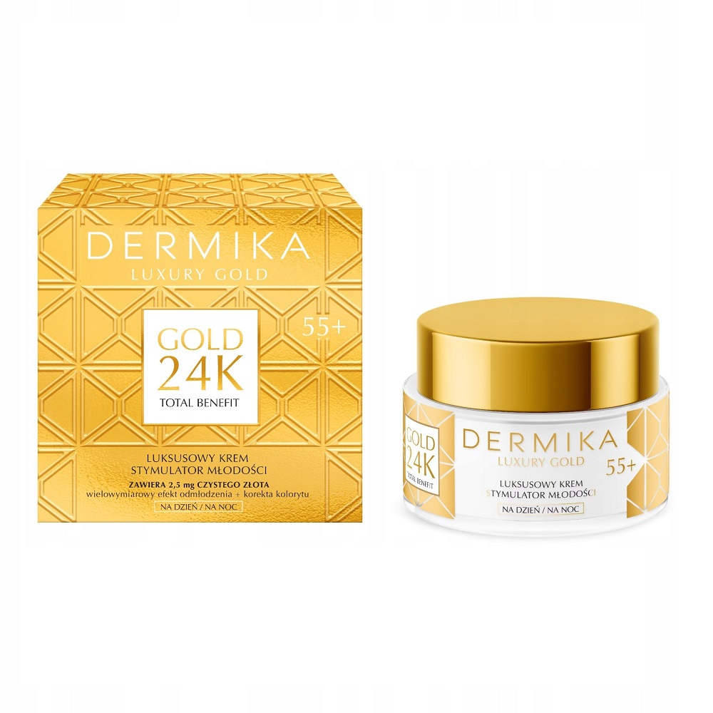 Luxury Gold 24K Total Benefit Luksusowy Krem Stymulator MłodośCi 55+ 50ml