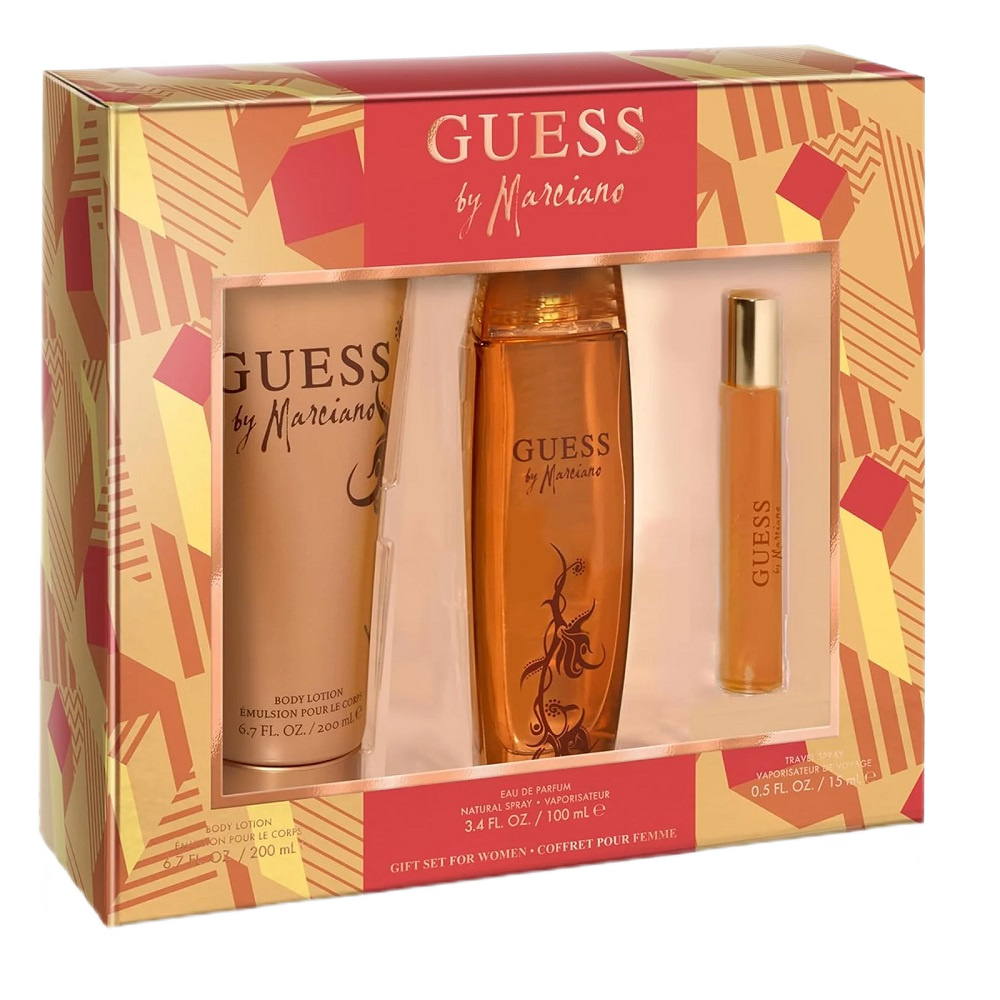 Guess By Marciano For Woman Od Marciano – Sada: Parfémovaná Voda V Spreji 100 Ml + Parfémovaná Voda V Spreji 15 Ml + Telový Balzam 200 Ml