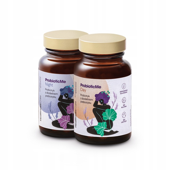 4HER ProbioticMe ProbioticMe Day+Night Priobiotikum V Dvojzložkovom Zložení 60 Kapsúl