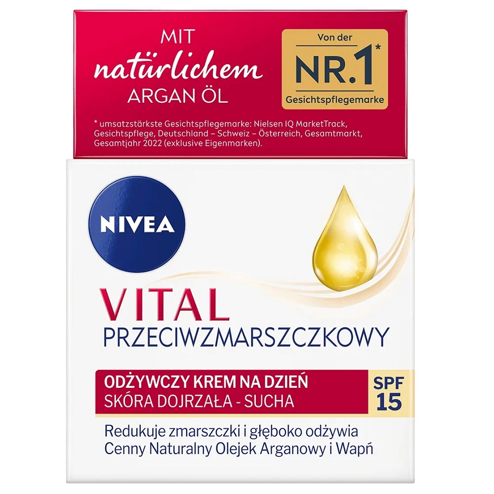 Vital Výživný Denný Krém Proti Vráskam SPF15 50ml 2