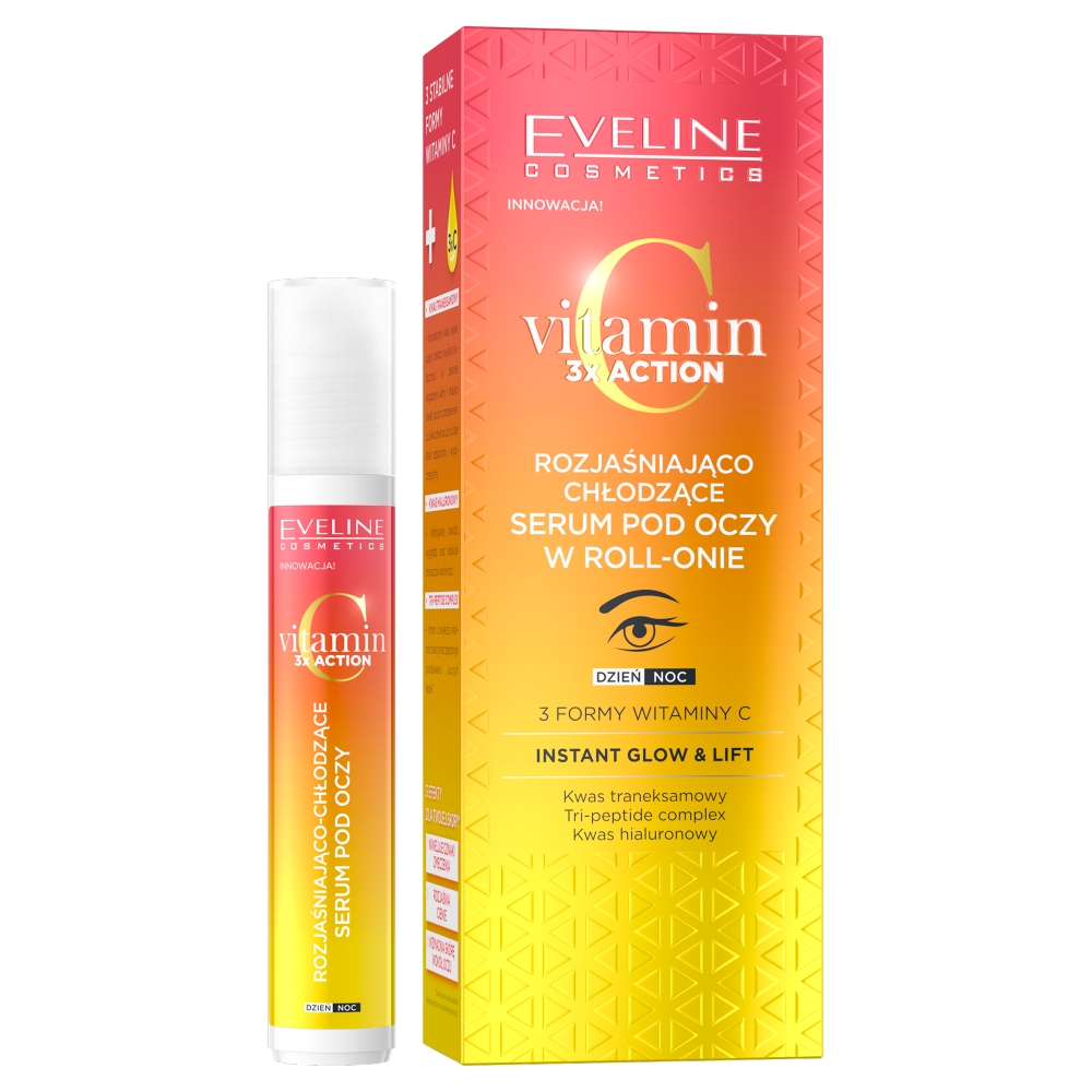 Rozjasňujúce A Chladivé Očné Sérum S Vitamínom C 3x Action V Roll-one 15 Ml