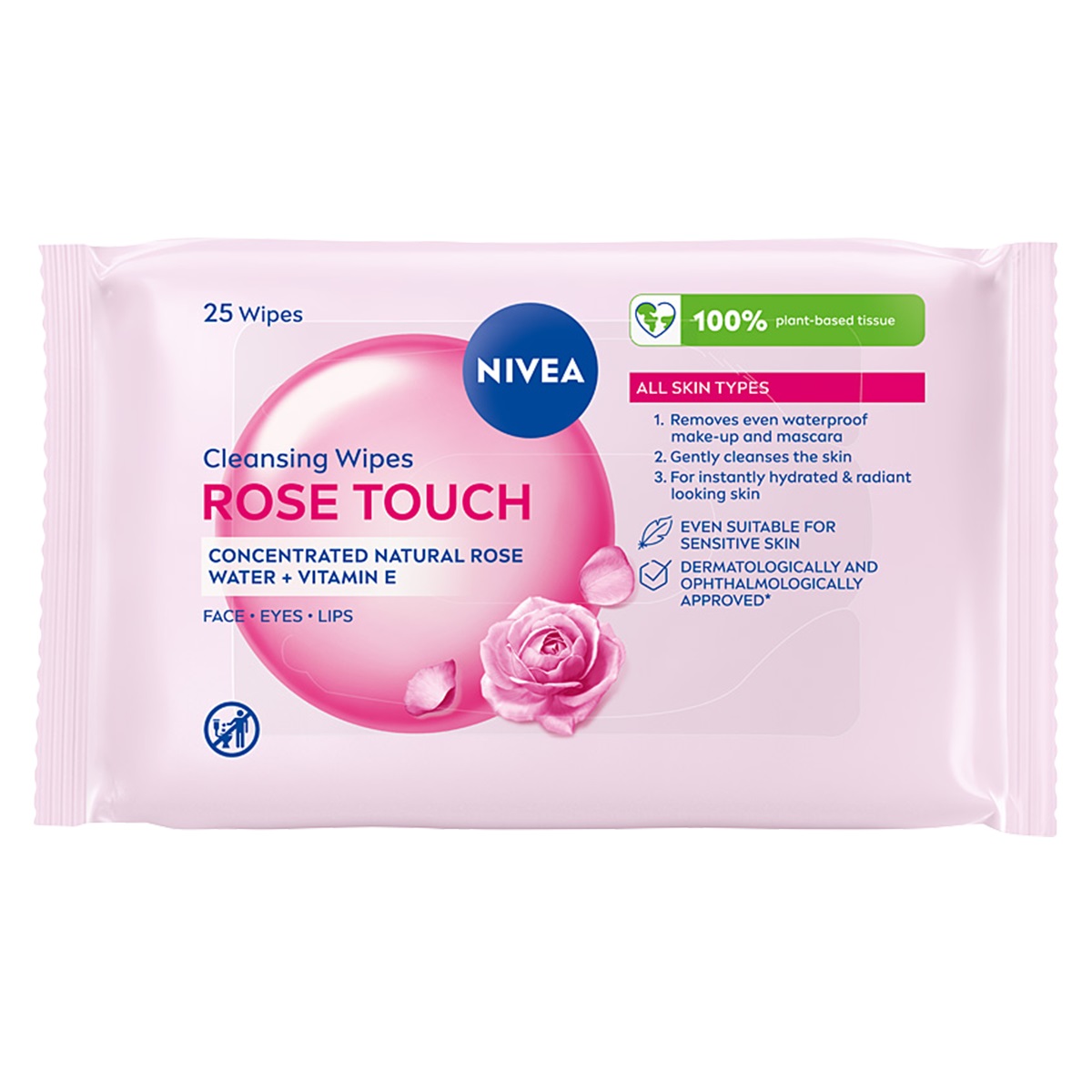 Rose Care ČIstiace Utierky 3 V 1, 25 Ks