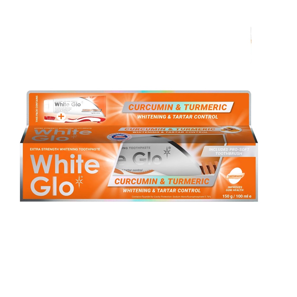 Kurkumín A Kurkuma Zubná Pasta S Kurkumínom A Kurkumou 150g/100ml + Kefka