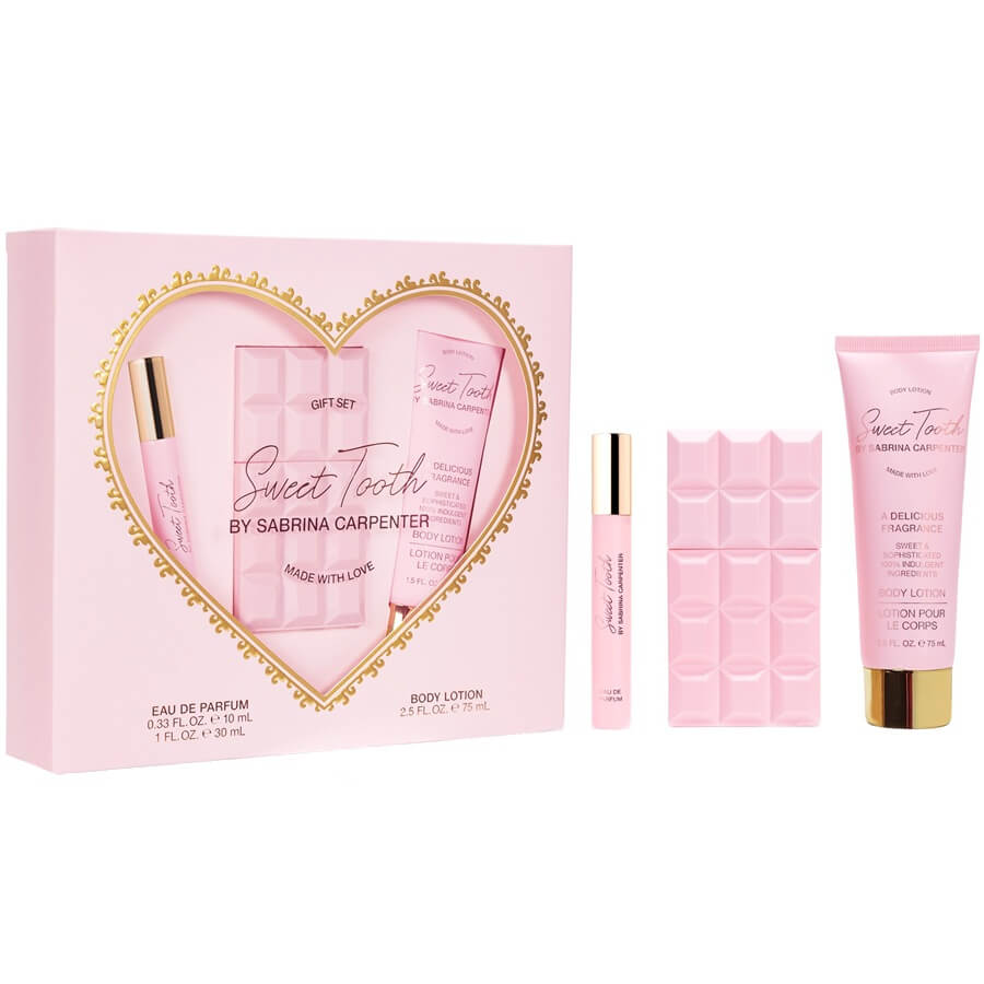 Sweet Tooth Sada: Parfémová Voda V Spreji 30 Ml + Parfémová Voda V Spreji 10 Ml + Telový Balzam 75 Ml