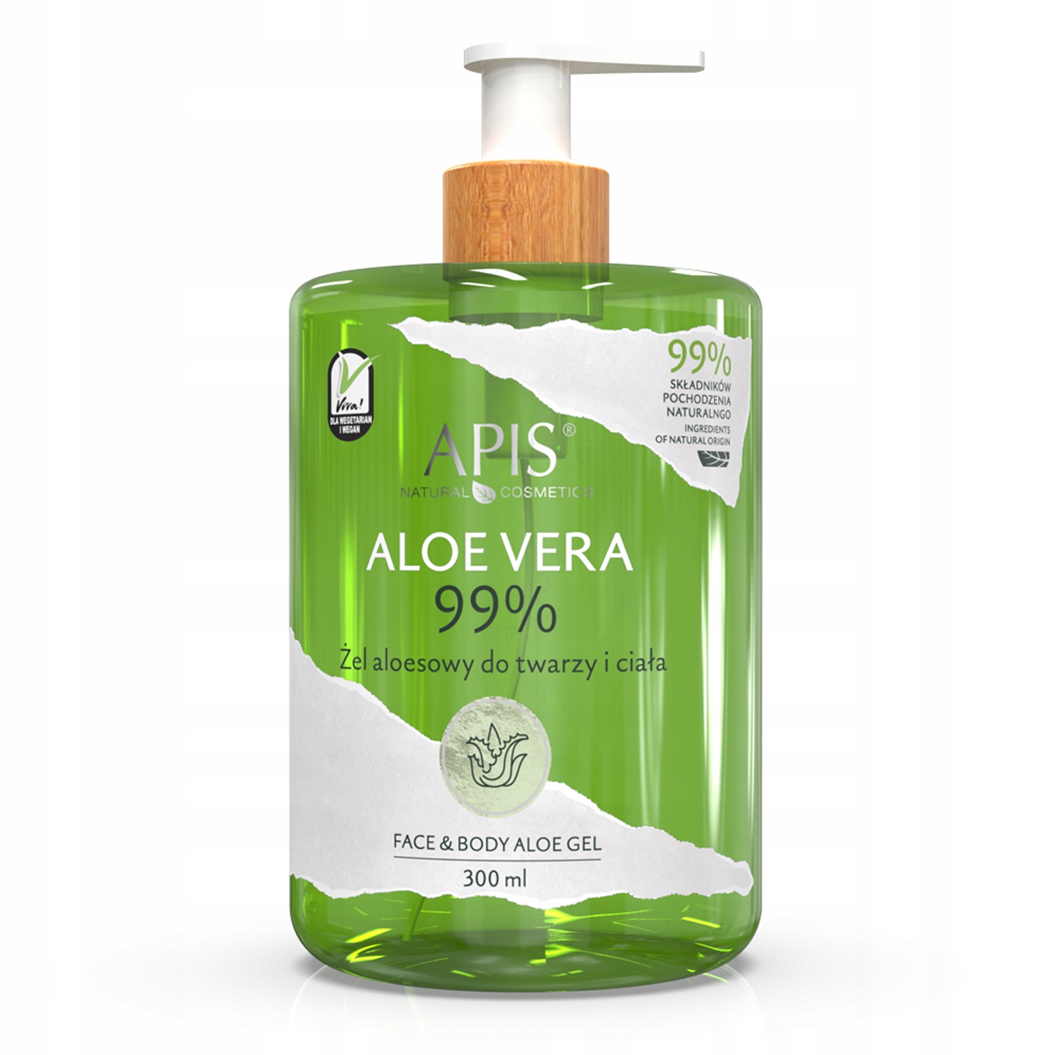 Natural Aloe Vera 99% Gél Z Aloe Vera Na Tvár A Telo 300ml
