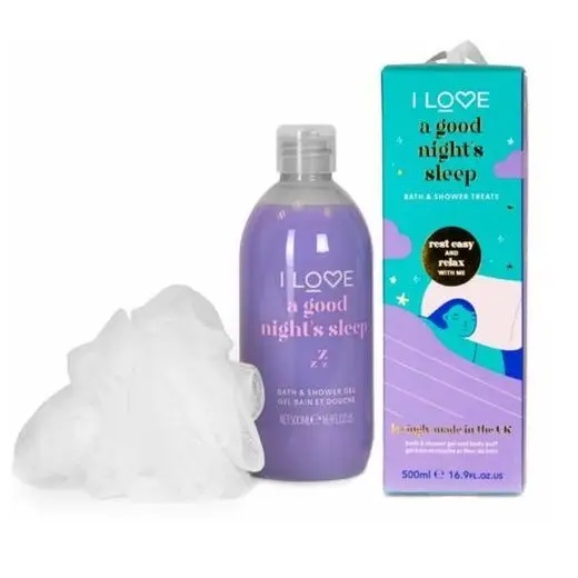 Súprava Gélu Do Kúpeľa A Sprchového Gélu I Love A Good Night's Sleep 500 Ml + Umývací Gél Na Telo