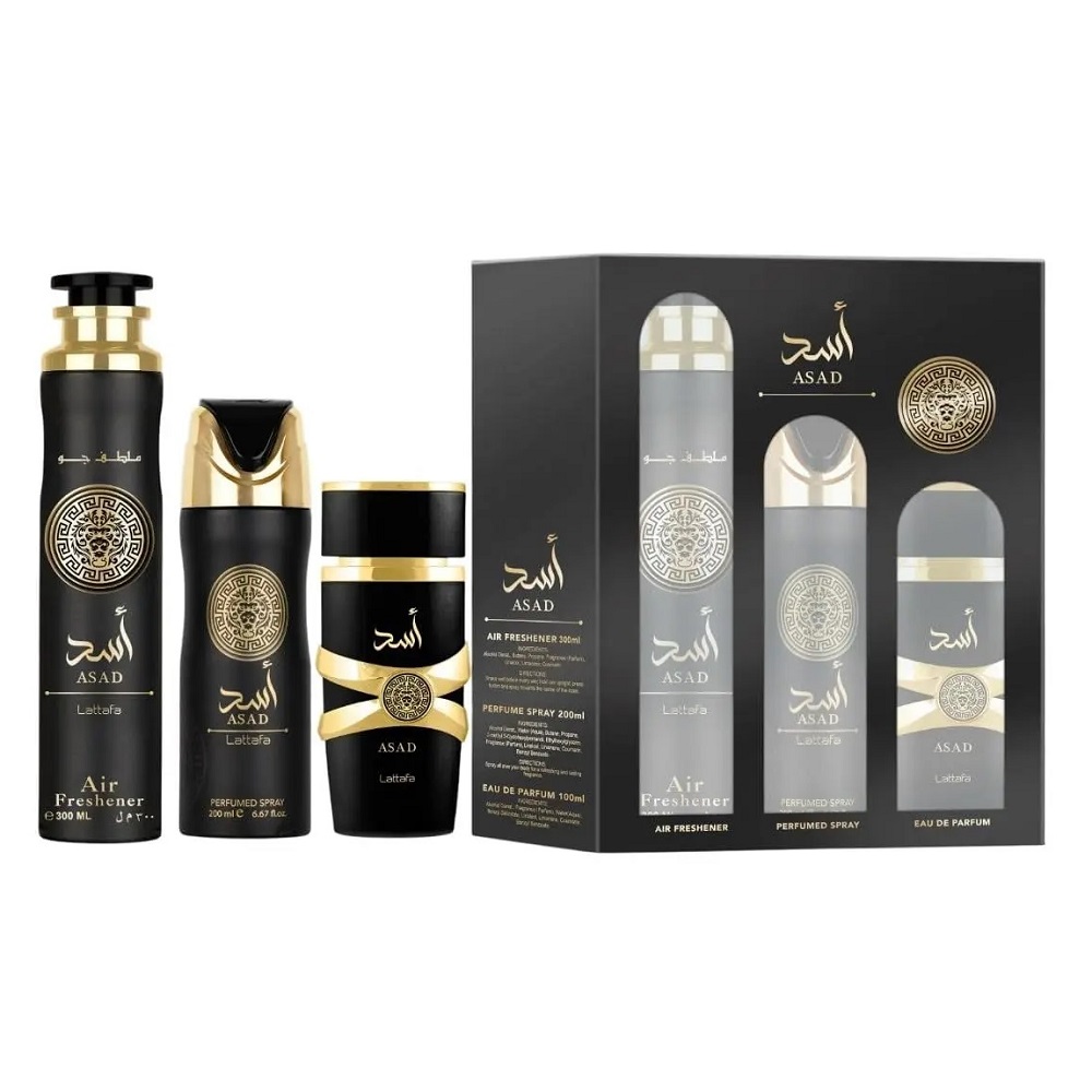Asad Sada Parfumovaná Voda V Spreji 100ml + Dezodorant V Spreji 200ml + Osviežovač Vzdu…