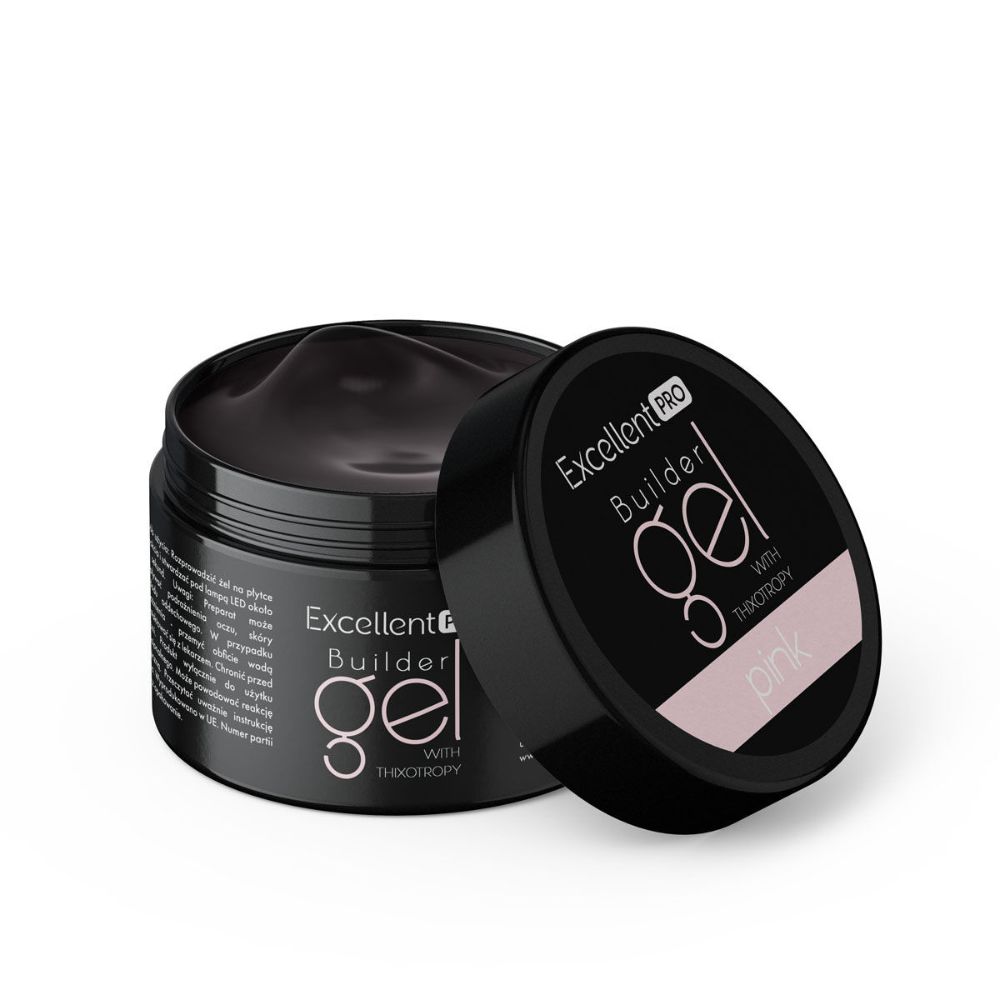 Builder Gel With Thixotropy Pink Clear 15g Stavbový Gél S Tixotropnými Vlastnosťami Pin…
