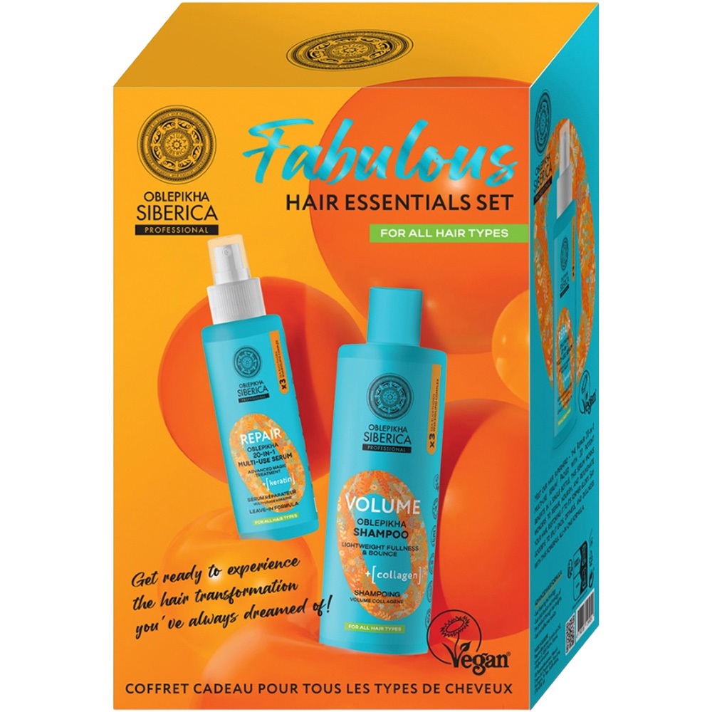 Oblepikha Fabulous Hair Essentials Set Objemový šAmpón 400ml + Regeneračné Sérum Na Vla…