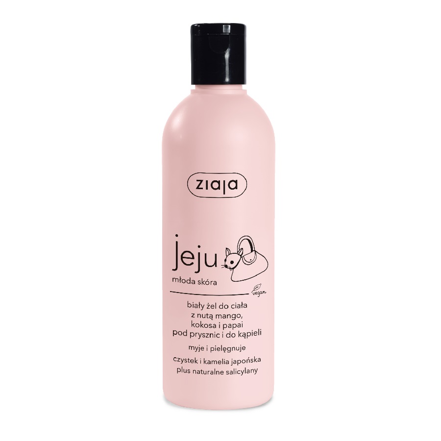 Jeju Biele Telové Mydlo Do Sprchy A Kúpeľa S Tónmi Manga, Kokosu A Papáje 300 Ml