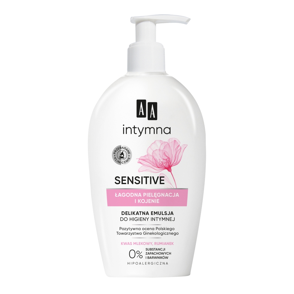 Intimate Protection & Care Sensitive Emulzia Na Intímnu Hygienu S Dávkovačom 300 Ml