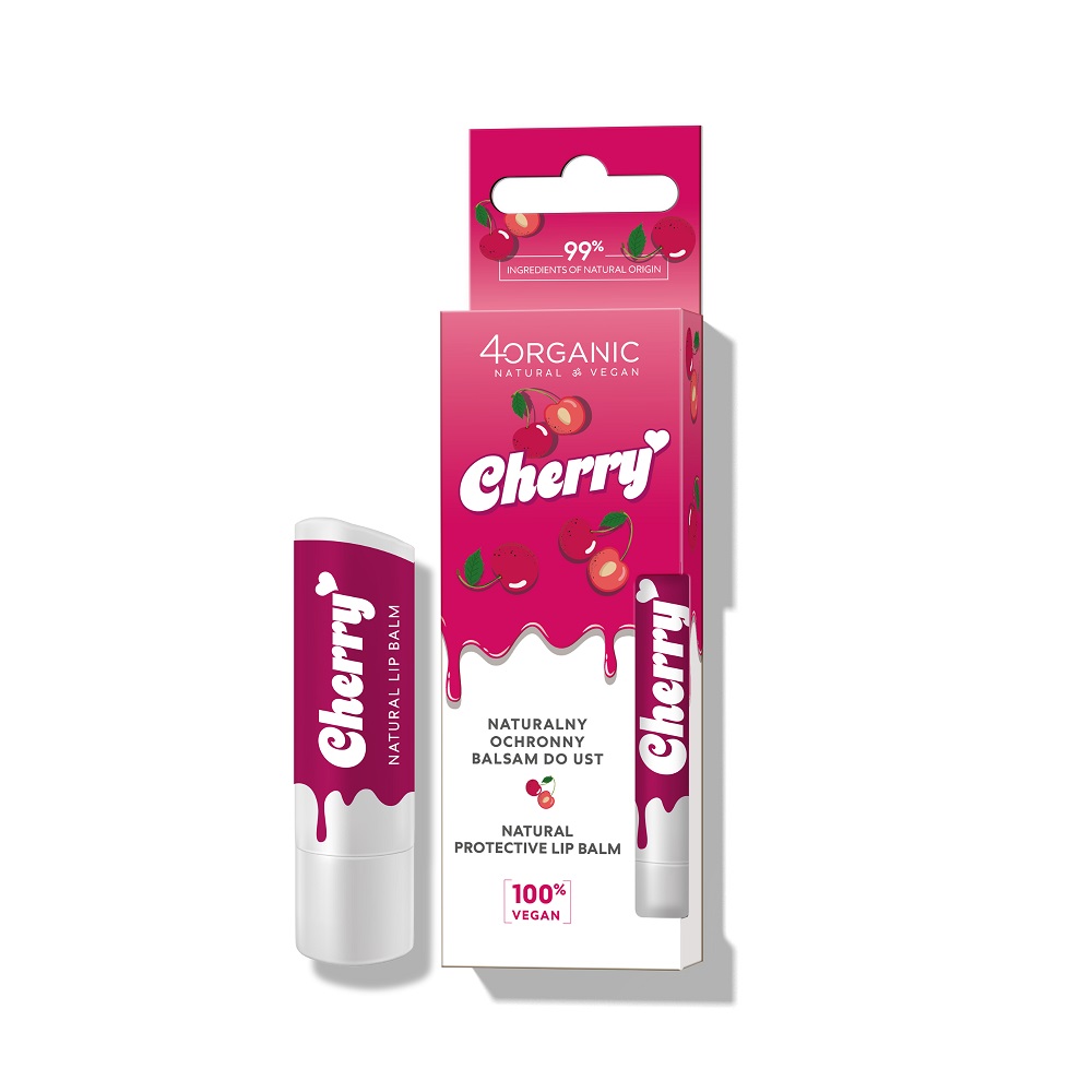 Natural Protective Lip Balm Prírodný Ochranný Balzam Na Pery Cherry 5g