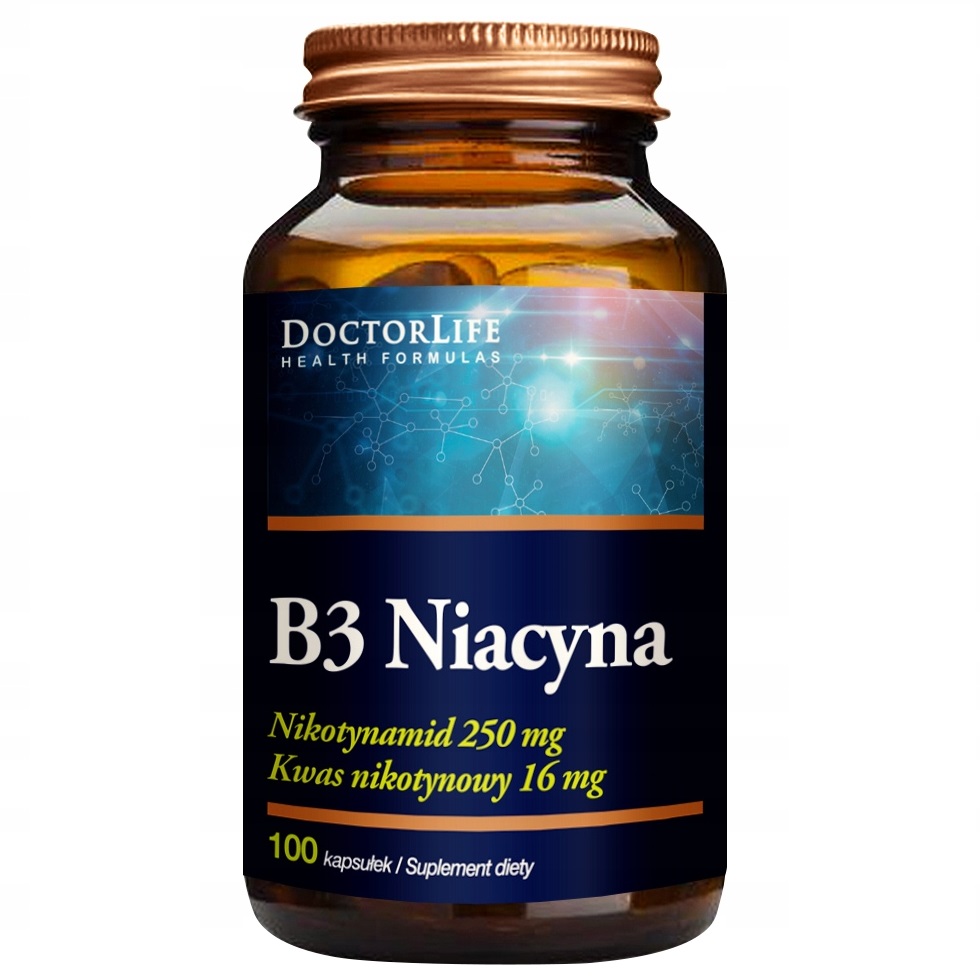 B3 Niacín Doplnok Stravy 100 Kapsúl