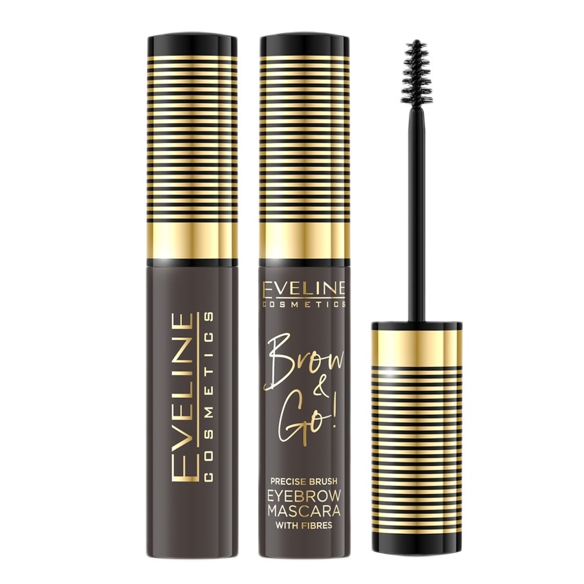 Brow Amp; Go! Maskara Na Obočie So Zahusťujúcimi Vláknami 02 Dark 6ml