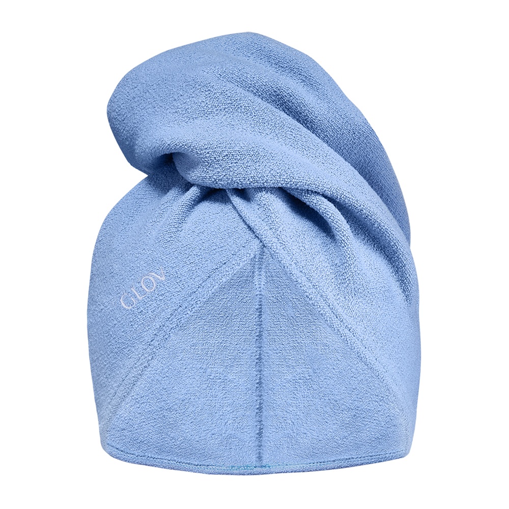 Ultra-absorbent Hair Towel Wrap Ultra-absorpčný Modrý Turban Na Starostlivosť O Vlasy