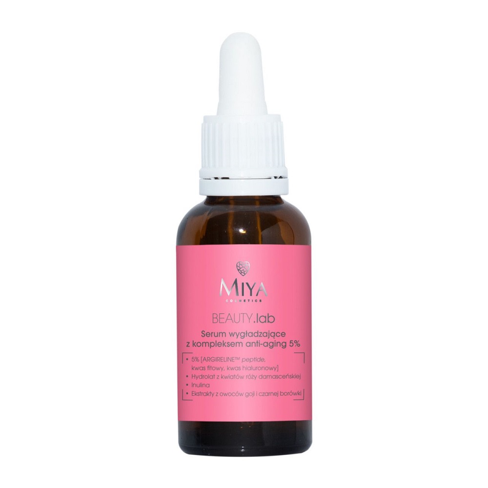 MIYA_Beauty Lab Vyhladzujúce Sérum S Anti-Aging Komplexom 5% Na Citlivú A Cievnatú Pleť A Očné Okolie 30ml