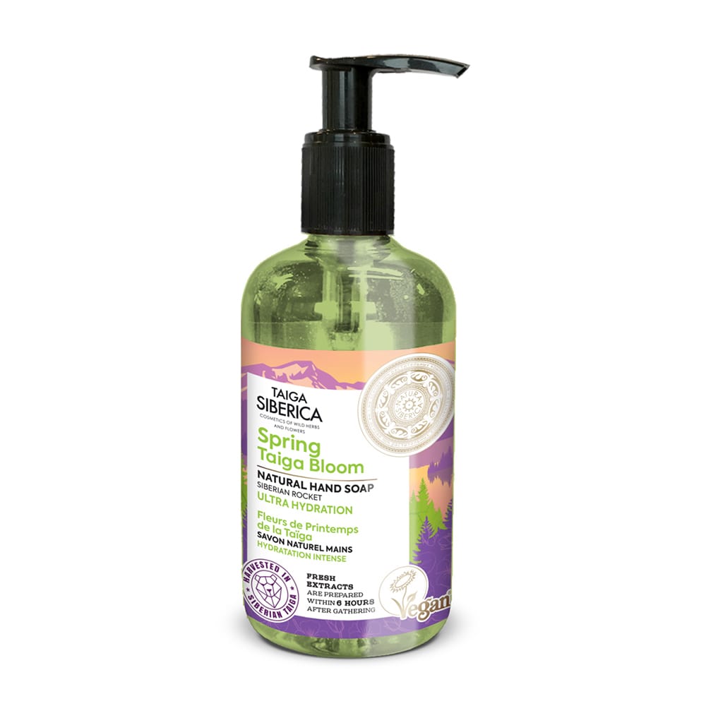 Prírodné Intenzívne Hydratačné Mydlo Na Ruky Taiga Siberica Spring Taiga Bloom 300 Ml