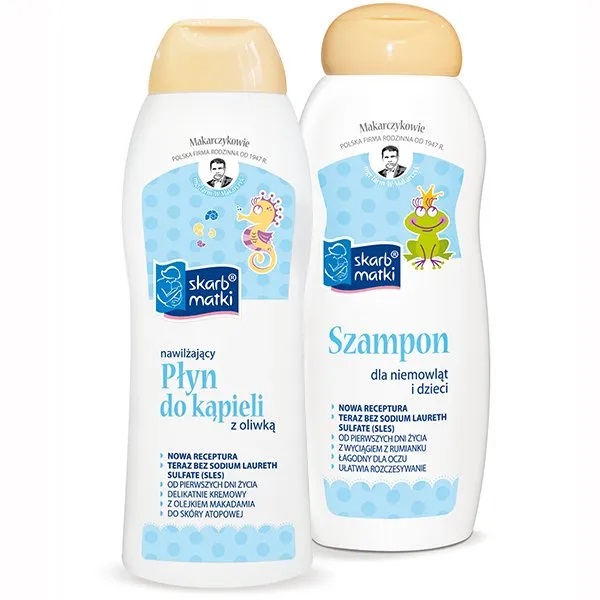 Mother's Treasure, Súprava Hydratačného Mlieka Do Kúpeľa 250 Ml + šAmpón Pre Dojčatá A Deti 250 Ml
