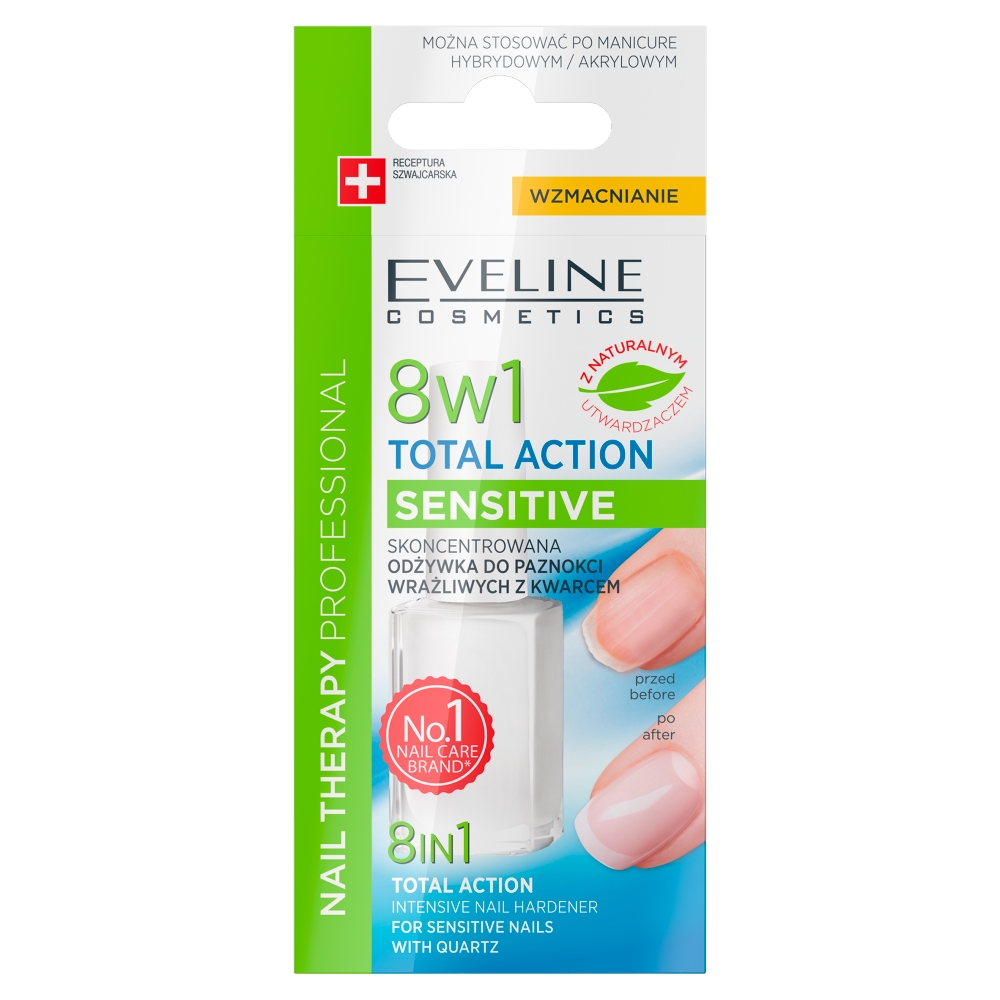 EVELINE_8in1 Total Action Intenzívne Tužidlo Na Nechty 12ml