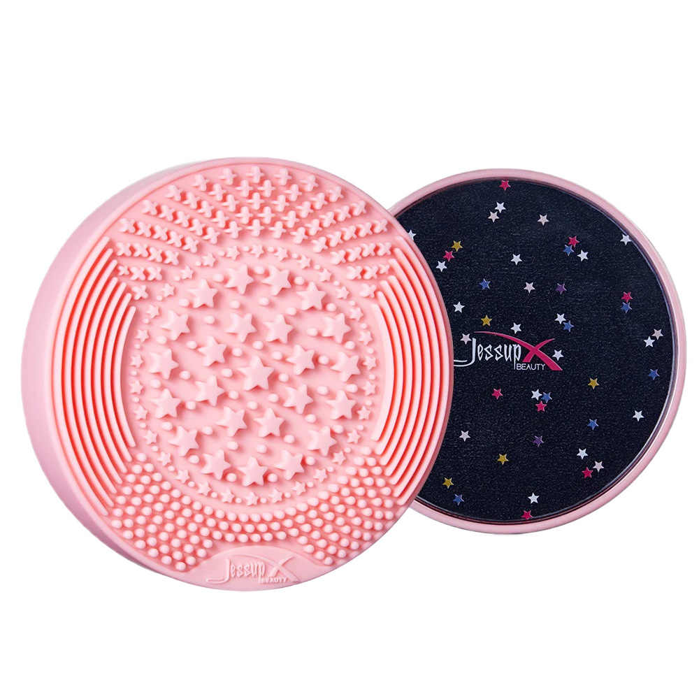 _Wet&Dry Brush Cleaner Sponge Pink