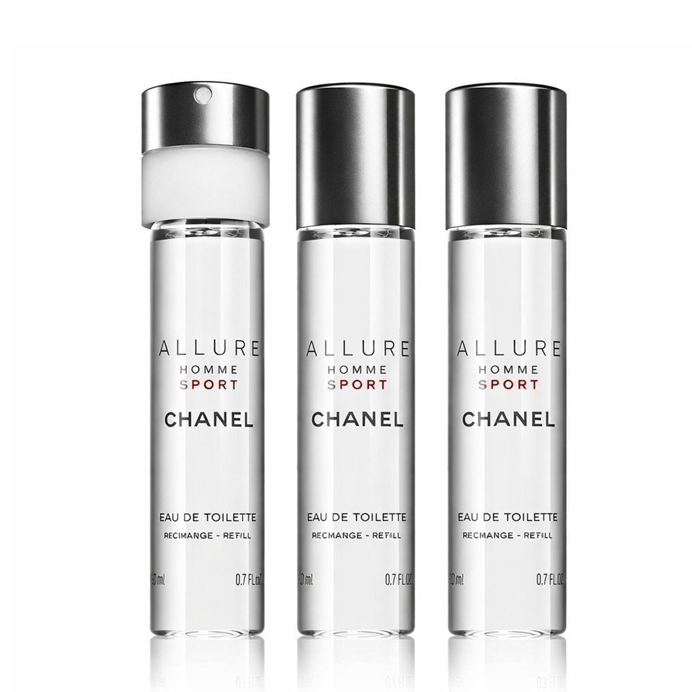 Allure Homme Sport 20 Ml Toaletná Voda V Spreji + 2 X 20 Ml Náplň