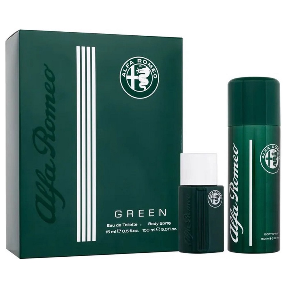 Green Set Zelená Sada: Toaletná Voda V Spreji 15 Ml + Parfumovaný Telový Sprej 150 Ml