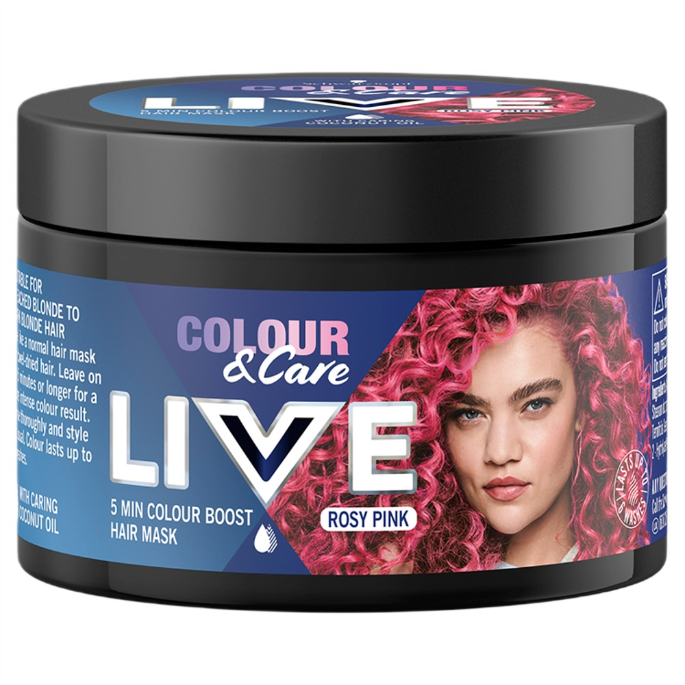 Live Colour&Care 5 Minútová Maska Na Farbenie A Ošetrenie Vlasov Rosy Pink 150ml