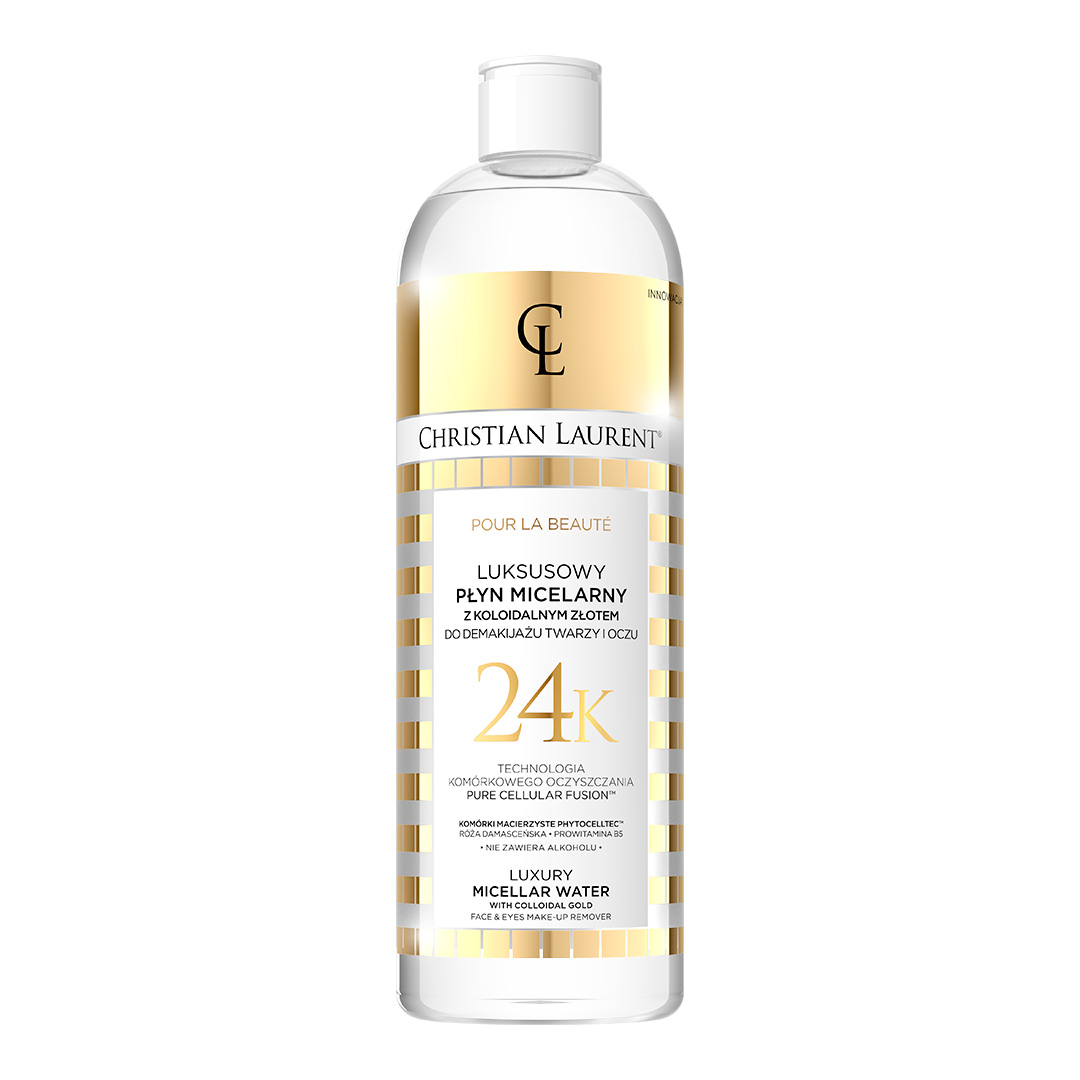 Pour La Beaute Luxusná Micelárna Voda S Koloidným Zlatom Na Odlíčenie Tváre A Očí 500 Ml