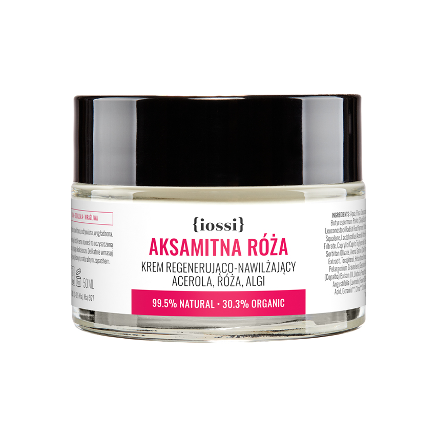 Velvet Rose Regeneračný A Hydratačný Krém Na Tvár Acerola & Ruža & Riasy 50ml